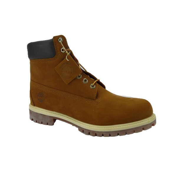 Timberland Men's 6 inch Premium Waterproof Boot, Rust Nubuck